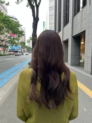 ロング カラー 韓国ヘア/髪質改善 /カラー【美涼】のヘアスタイル