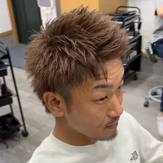 カラー メンズ ✨ブリーチ無しWカラ ー・メンズ✨佐藤秀太のヘアスタイル