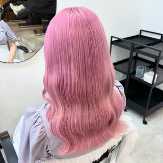 セミロング カラー ヘアアレンジ 渋谷🩶ハイトーン 🩶FUMUのヘアスタイル