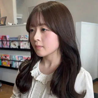 ミディアム 檜谷 晴　顔周りカットのヘアスタイル