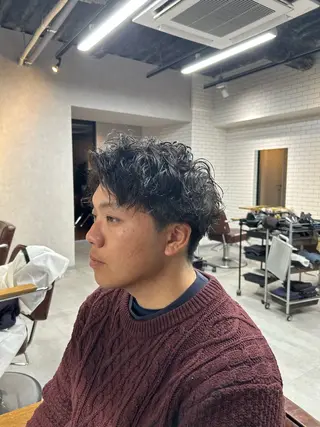 パーマ メンズ メンズ特化/マッシュ 小原  啓裕のヘアスタイル
