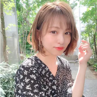 ショート カラー レイヤーボブ/ボブ 仲川和人のヘアスタイル