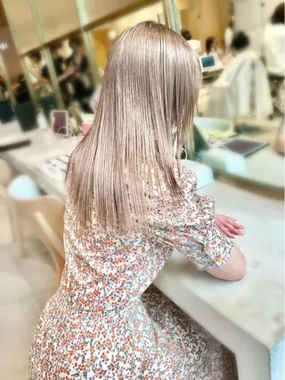 ミディアム カラー レイヤー専門家 ダブルカラー修のヘアスタイル
