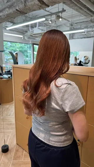 ロング ダブルカラーベージュ 新潟/万代/髙橋魁真のヘアスタイル