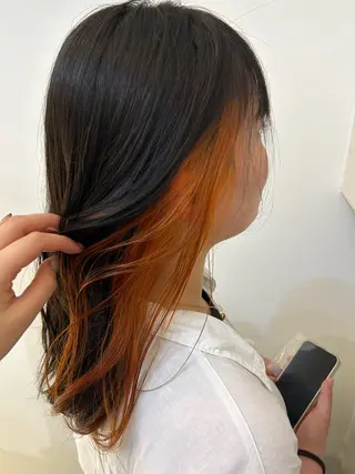 セミロング 韓国ヘアー🇰🇷 MIWAのヘアスタイル