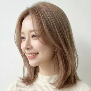 ミディアム インナーカラー◆ ダブルカラー◆ 上原のヘアスタイル