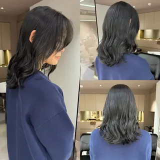 ミディアム カラー レイヤーカット🎀 渋谷/sayuのヘアスタイル