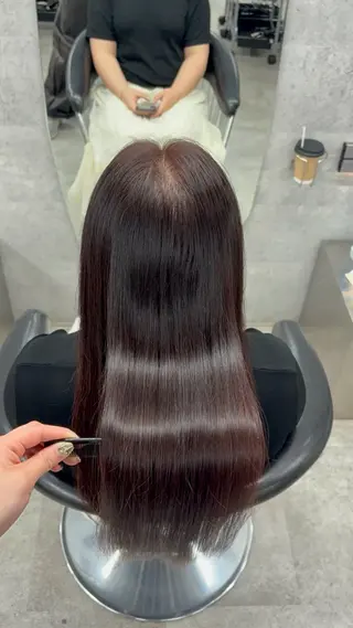 ロング 髪質改善ストレート/ 透明感カラー🥣🤍のヘアスタイル