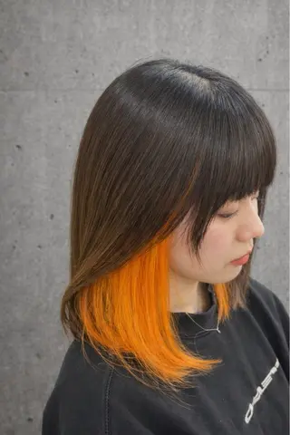 ミディアム カラー men'sモテ 髪🫧シオンのヘアスタイル