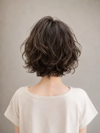 パーマ 艶髪特化×眠れる極上 シャンプー/中崎町のヘアスタイル