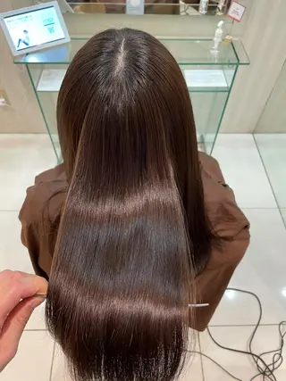 セミロング 縮毛矯正/パーマ EARTH髙橋のヘアスタイル