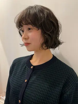 ショート パーマ ボブ/レイヤー /清水凜のヘアスタイル