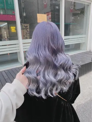 セミロング カラー ハイトーン特化💍 NØRN💍韓国のヘアスタイル