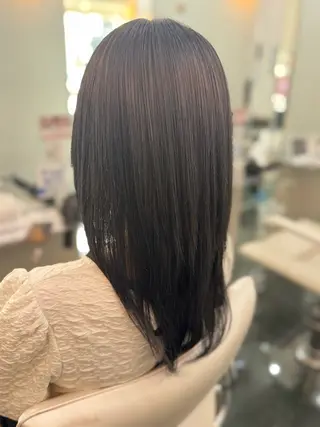 ミディアム 🫧透明感艶カラー& レイヤー/ゆめ🫧のヘアスタイル