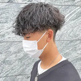 ショート カラー パーマ メンズ 【メンズサロン】 BLUCK 横浜のヘアスタイル