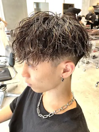 ショート パーマ メンズ SENTA✨メンズ パーマ✨fifth栄のヘアスタイル