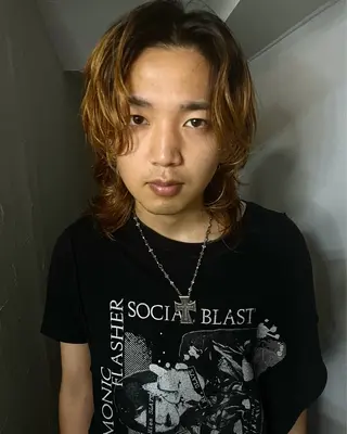 ショート カラー ケアパーマ/ケアブリ ーチdaisukeのヘアスタイル