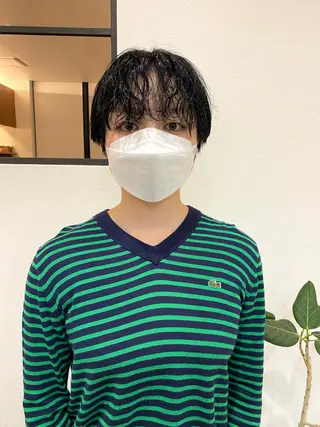 ショート カラー パーマ ショート& パーマ　坂本のヘアスタイル