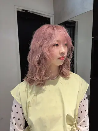 ミディアム カラー 🟧オシャレ女子多数 アツシ🟧のヘアスタイル