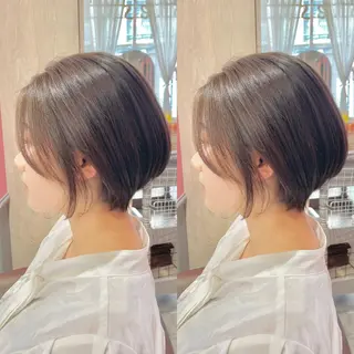ショート 【ショートヘア】 岡 那輝のヘアスタイル