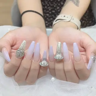 ネイル 🎀kira 長さだし💗モチ最高のネイルデザイン