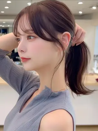 ミディアム FOCUS JAPAN4のヘアスタイル