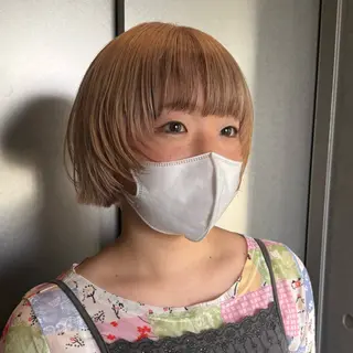 ショート カラー 柔め透明感血色カラー 暖色/レイヤー/ゆいのヘアスタイル