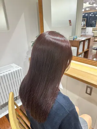 セミロング カラー 🩷仙台/暖色/ 艶カラー/えれな🩷のヘアスタイル