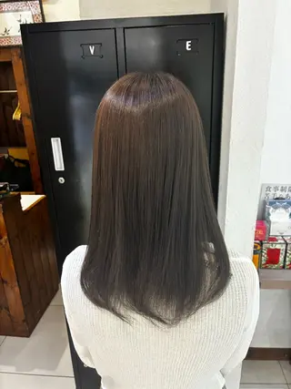 セミロング カラー ✂️髪質改善 ✂️しゅうやのヘアスタイル