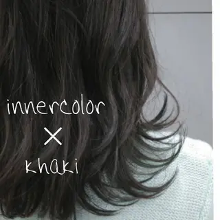 ミディアム カラー たき  あいみのヘアスタイル