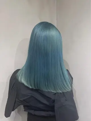 ロング カラー 色落ちまでキレイに！ ！女性サロンのヘアスタイル