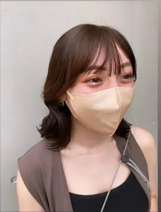 ミディアム 髪質改善 メンズパーマゆうひのヘアスタイル