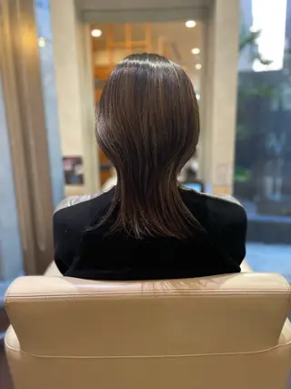 カラー 扇 空のヘアスタイル