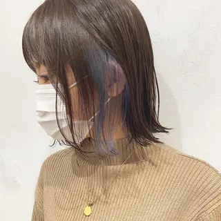 ショート カラー ボブ/salut町田 🧡kanaのヘアスタイル
