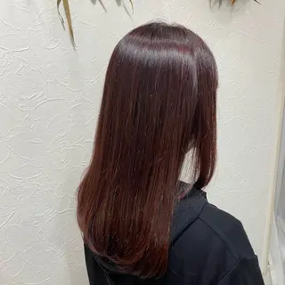 セミロング カラー Az ながいりかのヘアスタイル