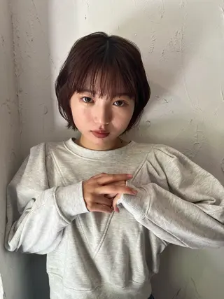 ショート パーマ 草野 圭音のヘアスタイル