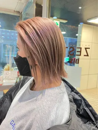 カラー カットパーマ 🌀あさみのヘアスタイル