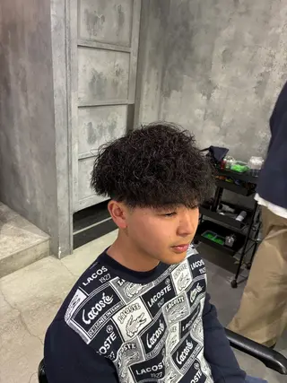 ショート パーマ メンズ ショートスタイル特化 ayumuのヘアスタイル