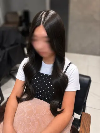 ロング ハルカ🌷ナチュラル 盛れ/韓国ヘアのヘアスタイル