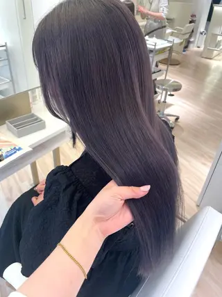 ロング カラー NANO/ ブリーチ×レイヤーのヘアスタイル