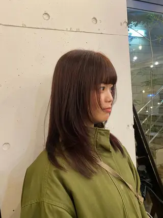 セミロング 小顔カット 🌿リョウカのヘアスタイル