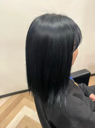 ミディアム カラー 艶髪特化 しゅんぼう 長岡髪質改善のヘアスタイル
