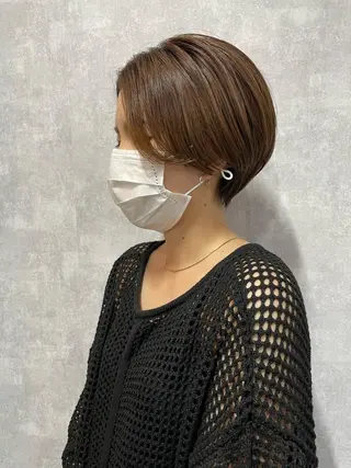ショート モテ髪/ボブ/ショー ト/アダチフウトのヘアスタイル