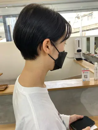 ショート 森貴裕/ニュアンス パーマ/オリーブのヘアスタイル