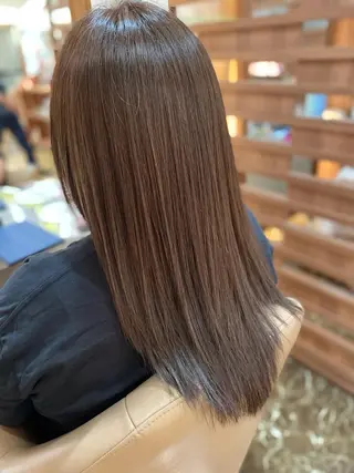 セミロング 髪質改善⭐️⭐️⭐️ コワフェルドエクセルのヘアスタイル