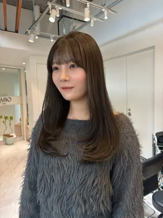 ロング 村山 結香菜のヘアスタイル