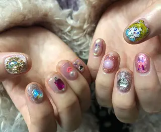 ネイル パラあり！フィルイン 美フォルムのネイルデザイン