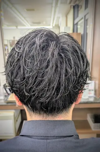 ショート パーマ 理容プラージュ燕三条 福井のヘアスタイル