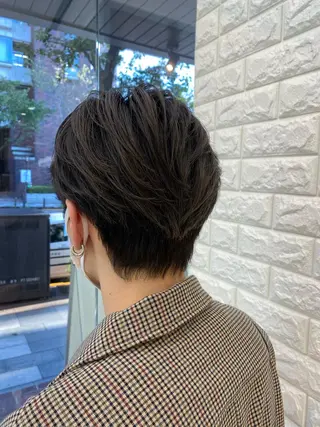 パーマ 韓国ヘア レイヤーカットのヘアスタイル