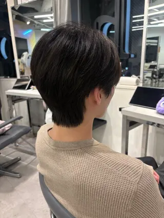 ショート メンズ 透明感ツヤカラー🐤 カットモデル🐤ソナのヘアスタイル